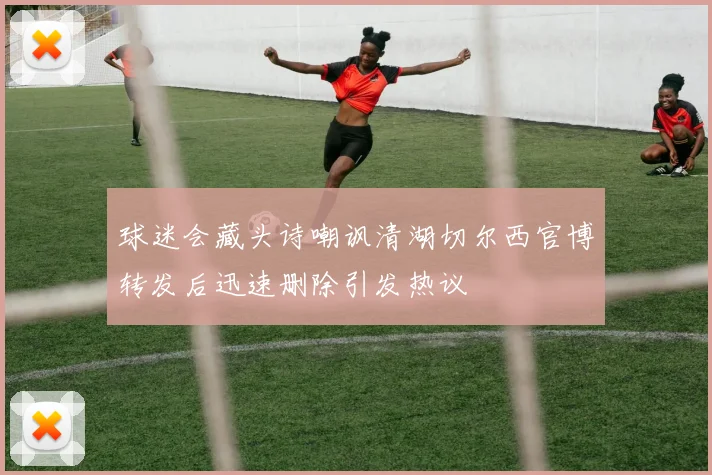球迷会藏头诗嘲讽清湖切尔西官博转发后迅速删除引发热议